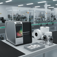 Pakaian Pemanas Industri Printer Barcode Termal Kecepatan Tinggi Pengkodean Label RFID UHF Antarmuka Android 203dpi untuk USB