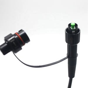 Connecteur de <span class=keywords><strong>fibre</strong></span> optique OptiTap SC/APC étanche IP67 IP68, mini, 1M 2M, noir, LSZH, cordon de brassage HW - Product Image 2