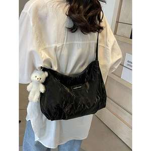 Nouveau sac à main en PU pour femme, grande capacité, style parfaitement assorti, sac à bandoulière plissé de style occidental pour femme - Product Image 3