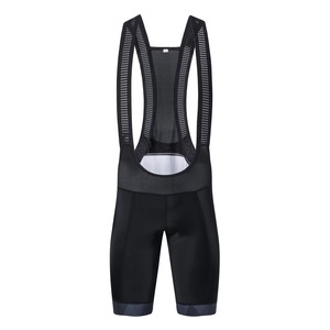 DEZE Cuissard de cyclisme personnalisé noir en maille respirante, avec empiècements gris, tissu très extensible, confort et maintien, équipement de cyclisme - Product Image 2