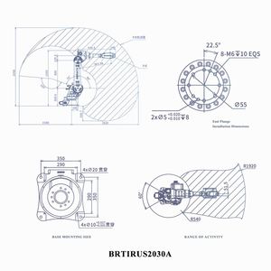 Borunte PLC Fonctionnement continu 24h/24 Vitesse 3-5 fois plus rapide Précision de positionnement répété de 0,08 mm Moteur servo-électrique 30 kg IP65 - Product Image 4