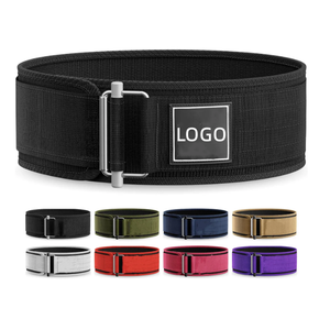Ceinture de musculation à levier noire en cuir véritable pour hommes et femmes, soutien dorsal personnalisé pour la gym, le fitness et l'haltérophilie - Product Image 1