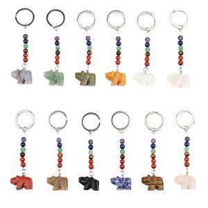 سلسلة مفاتيح جميلة متعددة الألوان على شكل دب قطبي مناسبة للحقيبة اليومية بسعر الجملة - Product Image 1