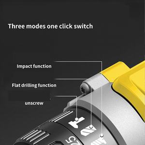 Perceuse électrique multifonctionnelle pour la maison, petite visseuse à chocs sans clé avec cordon, source d'alimentation rechargeable - Product Image 4