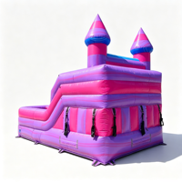 Structure de jeu gonflable et toboggan sur le thème des bonbons pour tous les âges