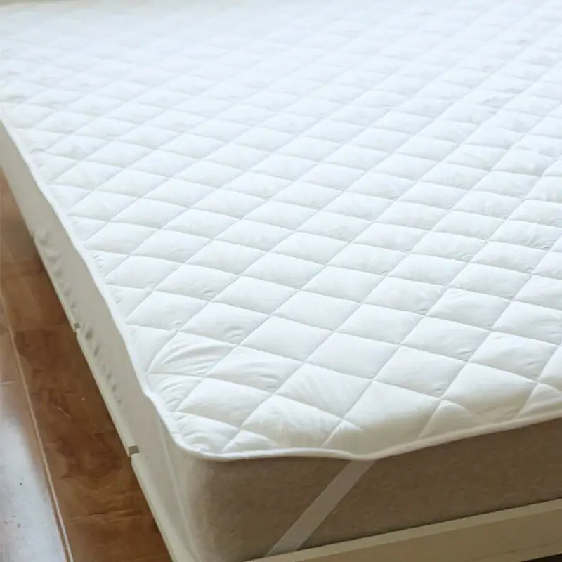 Großhandel Fitted Style Bett wanze Seide Füllung Quilt Matratze Topper Cover Baumwolle Frieden
