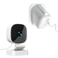 Mini caméra intelligente WiFi, sécurité domestique, vision nocturne HD 720P, audio bidirectionnel, caméra de capture sans fil pour la surveillance des fenêtres et des aquariums