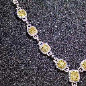 SGARIT الفاخرة مجوهرات الزفاف الاشتباك الحقيقي عقد ألماس 18k الذهب 5.25ct الأصفر الطبيعي عقد ألماس مجموعة - Product Image 2