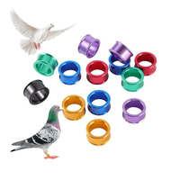 Bague d'identification en aluminium pour pigeon, 8 mm, pour l'entraînement en extérieur et l'identification, fournitures pour pigeons