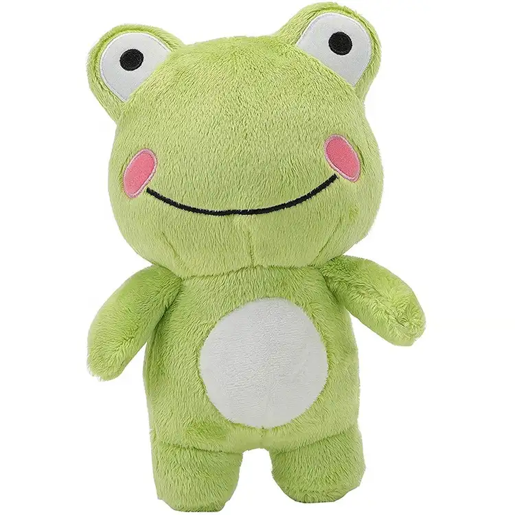 Personalizado animal verde muñeco de rana de peluche de juguete de peluche rana