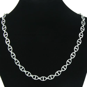 Oval Japanese Buckle Splicing <b>Chain</b> Necklace, Trendy Men and Trendy Women <b>Titanium</b> Steel Personalized Neutral Wear Neck <b>Chain</b> - Product Image 1