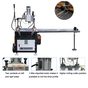 Langlebige PLC-gesteuerte Kopier- und Fräsbohrmaschine für Edelstahl-Aluminiumprofile UPVC-Türen/Fenster - Product Image 2