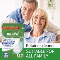 Tablette de nettoyage effervescente pour prothèses dentaires Meilleur produit de blanchiment des dents pour le lavage de la bouche Tablettes nettoyantes pour le nettoyage des dents