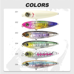 Señuelo de pesca flotante de superficie tipo lápiz de 11g y 80mm, cebo artificial duro para pesca con señuelos tipo lápiz - Product Image 5