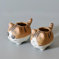 Jingdezhen Pot Jempol Mini, Hadiah Siswa Desktop Sukulen Jenis Mini