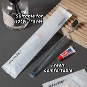Kit Dentale Economico per Hotel, Spazzolino Usa e Getta Personalizzato, Set per Cura Dentale con Confezione Ecologica - Product Image 3