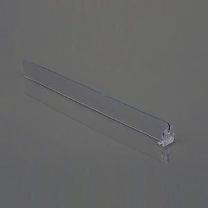 Magnetic Plastic Shelf L-Shape clear acrylic wire shelf dividers For sotre Stationary Plastic Divider system