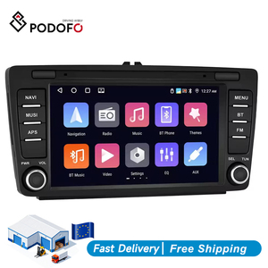 Podofo Android Car Stereo 8'' 4+64G for Skoda Octavia II/MK2 /Yeti/Rapid Wireless CarPlay/Android Auto GPS WIFI BT FM RDS - Product Image 1