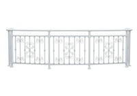 Rampe moderne en alliage d'aluminium de qualité supérieure, résistante à la rouille, pour balcon, escalier, hôtel, appartement, construction résidentielle et commerciale