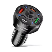 Cargador de Coche Rápido al por Mayor, 5V 3.1A, 2 USB, 2 PD 20W, 4 Puertos, Cargador Universal de Viaje para Móviles, Carga Rápida para iPhone 16 15 14 13