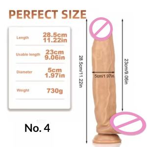 Dildo en silicone liquide double couche grande taille, simulation de pénis, masturbation féminine, jouet sexuel pour adultes multi-tailles pour femmes - Product Image 5