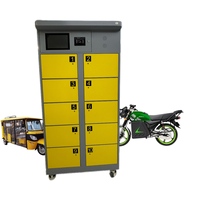 Gabinete Inteligente ESINO para Intercambio de Baterías con Ruedas Móviles para Estación de Carga de Baterías de Litio para Motocicletas Eléctricas de Alto Rendimiento