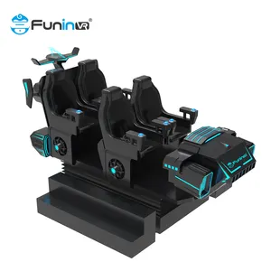 FUNIN VR juegos Park amus simul VR Montaña Rusa 4 asientos Dark Mars 9d VR Montaña Rusa máquina de juego simulador