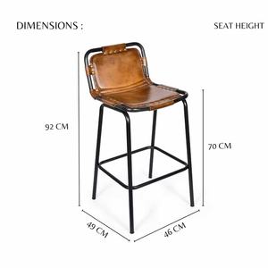 Silla de Bar Minimalista con Estructura Metálica, Líneas Elegantes y Asiento Cómodo para Cocina Moderna, Isla y Barra - Product Image 4