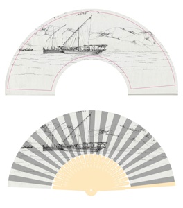 Custom 21Cm Paper Hand <b>Fan</b> With Bamboo Ribs Chinese Folding <b>Fan</b> Vintage <b>Handheld</b> <b>Fans</b> - Product Image 5