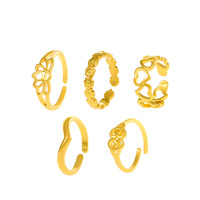 Nouveaux anneaux d'orteil réglables de Style en couches irrégulières Vintage creux plage diamant anneaux d'orteil pour les femmes
