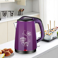Bouilloire électrique à arrêt automatique, personnalisable en usine, pour usage domestique, ébullition rapide, en acier inoxydable, modèle KE01003 – Meilleures ventes