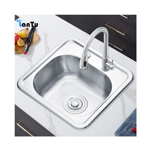 Offre Spéciale petite taille lavage à la main cuisine pressage évier carré mini taille <span class=keywords><strong>train</strong></span> ou rv évier de cuisine en acier inoxydable évier à bol unique - Product Image 2