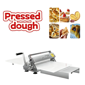 Laminoir manuel de comptoir commercial pour pâte feuilletée, machine à presser la pâte à pizza et à pâtisserie danoise, à commande manuelle - Product Image 1