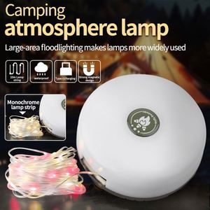 Lampe de camping, ambiance extérieure, décoration de tente, LED étanche, lumières recyclables avec petite guirlande lumineuse colorée pour le camping - Product Image 2