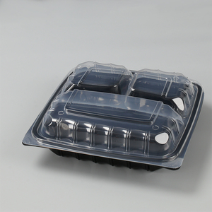 Conteneur d'emballage à emporter pour la restauration rapide, impression personnalisée en gros, conteneur en plastique transparent PP pour livraison rapide - Product Image 3