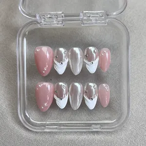 Faux ongles Kouromi <span class=keywords><strong>version</strong></span> dessin animé dégradé, vente en gros, haute qualité, couverture complète, 100% faits à la main, à presser - Product Image 6
