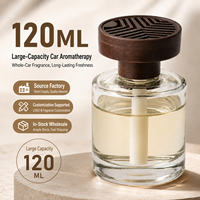 Diffuseur d'air frais pour voiture Relaxlines, moderne, écologique, personnalisé, flacon en verre de 120 ml, parfum de luxe, logo personnalisé