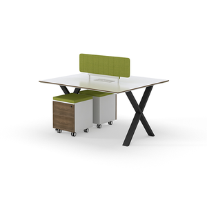 Mesa de trabajo de oficina modular de 4-6 plazas, estación de trabajo abierta para el hogar, oficina y escuela, muebles de escritorio - Product Image 6