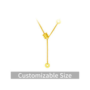 สร้อยคอทองคำแท้ 24K ลายตาแมว ดีไซน์ปรับแต่งได้ ทองคำบริสุทธิ์ <span class=keywords><strong>999.9</strong></span>  งานละเอียด สวยงาม ทันสมัย เหมาะสำหรับใส่ทุกวัน - Product Image 4