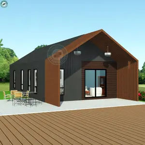 EINE Rahmen Fertighaus Gebaut in Vorort Stahl Struktur Umweltfreundliche Hause Luxus Moderne Villa Hause in Dänemark