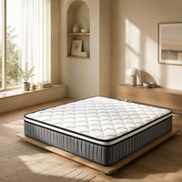 Matelas compressé sous vide peu encombrant, format King, Queen, Twin, Full, matelas hybride à ressorts ensachés pour mobilier de chambre