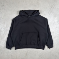 Sweat-shirt unisexe ample en molleton bouclette, personnalisé avec logo brodé ou sérigraphié, style streetwear, grandes tailles, vente en gros