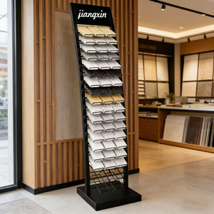 Présentoir métallique pour échantillons de carreaux de céramique grand format, personnalisable en couleur, pour échantillons de pierre, du fabricant - Product Image 4