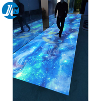 Projecteur de projection de sol holographique numérique Glissière interactive 3D Jeux de projection holographique de sol interactif