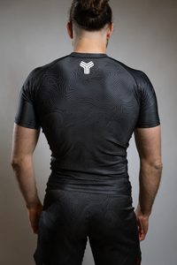 تونتون مخصص للرجال قميص قصير الأكمام مضاد للطفح الجلدي سريع الجفاف UPF 50 + ملابس سباحة للبالغين مضادة للاشعة فوق بنفطية الجري - Product Image 6