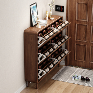 <strong>Rustic</strong> Wooden Luxury Furniture Living Room <strong>Shoe</strong> Shelf Modern <strong>Shoe</strong> Cabinet Storage Ultra-thin <strong>Shoe</strong> <strong>Rack</strong> Cabinet - Product Image 1