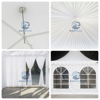Tente Pagode en PVC Imperméable en Aluminium Robuste et Résistante au Vent pour Marché Extérieur, Stand Commercial, Exposition, Tente Pinnacle