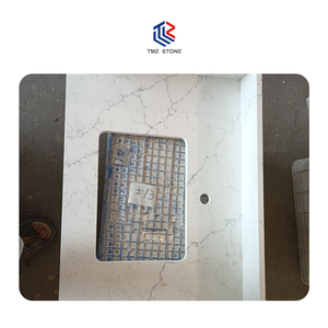 Losa de piedra artificial pulida TMZ ODM/OEM 5021 cuarzo de Alaska para encimera de cocina o decoración de interiores de hoteles y comercios - Product Image 5