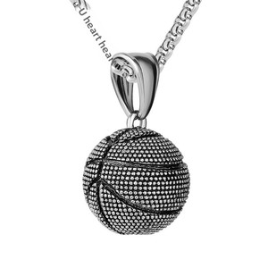 Nouvel Arrivage Bijoux en Gros Transfrontaliers Très Demandés ; Colliers Pendentifs Vintage Style Européen et Américain Inspirés du Basketball - Product Image 1
