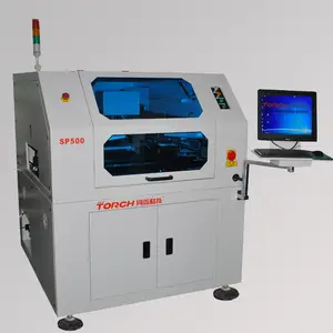 Tocha sp500 impressora industrial profissional, jato de inkjet pcb impressora estêncil on-line tela automática impressora china